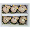 6pcs Rilakkuma Bear Chocolate Strawberries Gift Box